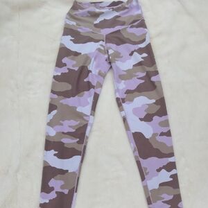 Aerie Purple and Brown Camouflage Leggings